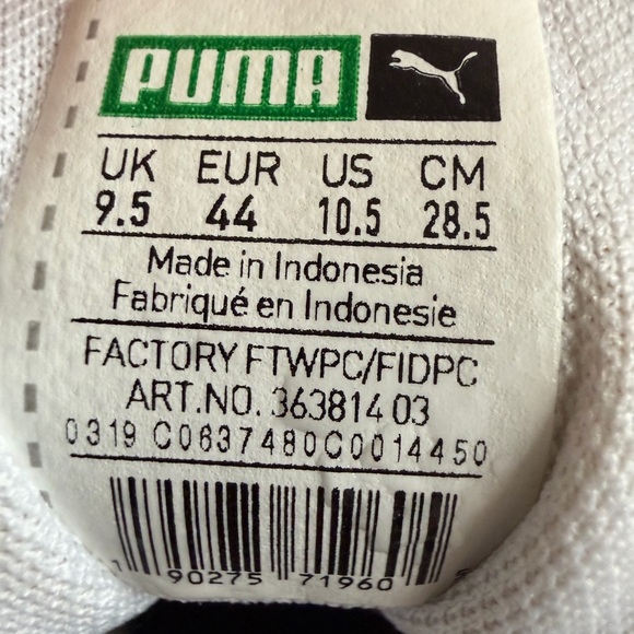 Puma Drift Cat Men’s White Sneakers - Picture 9 of 9